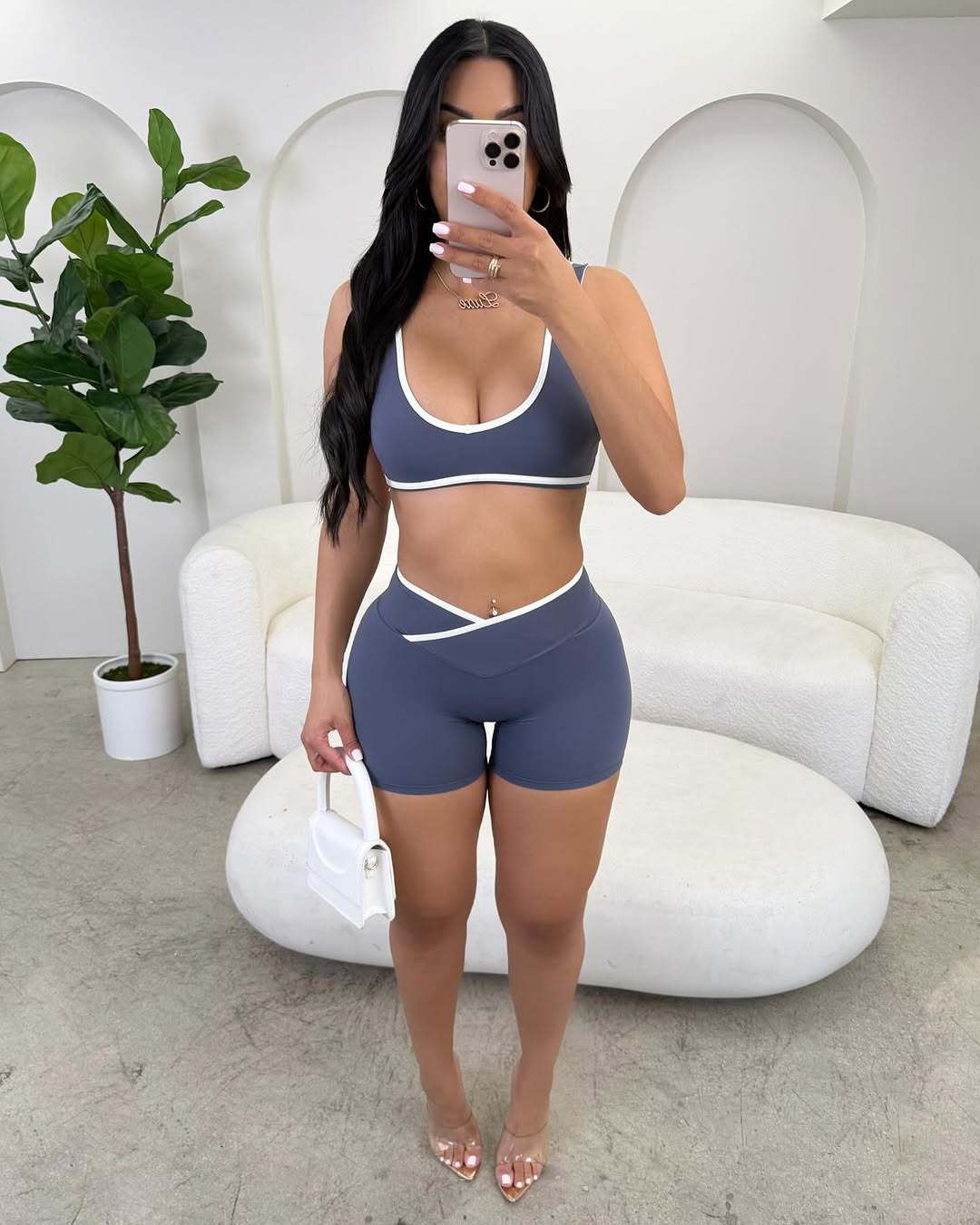STYLISH LADY Contrast Trim Yog - Yoga Fitness Fit Club recensione e prezzo