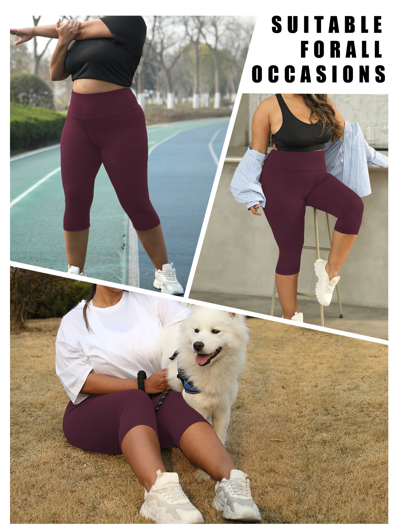 Plus Size Women's High Waisted - Yoga Fitness Leggings recensione e prezzo