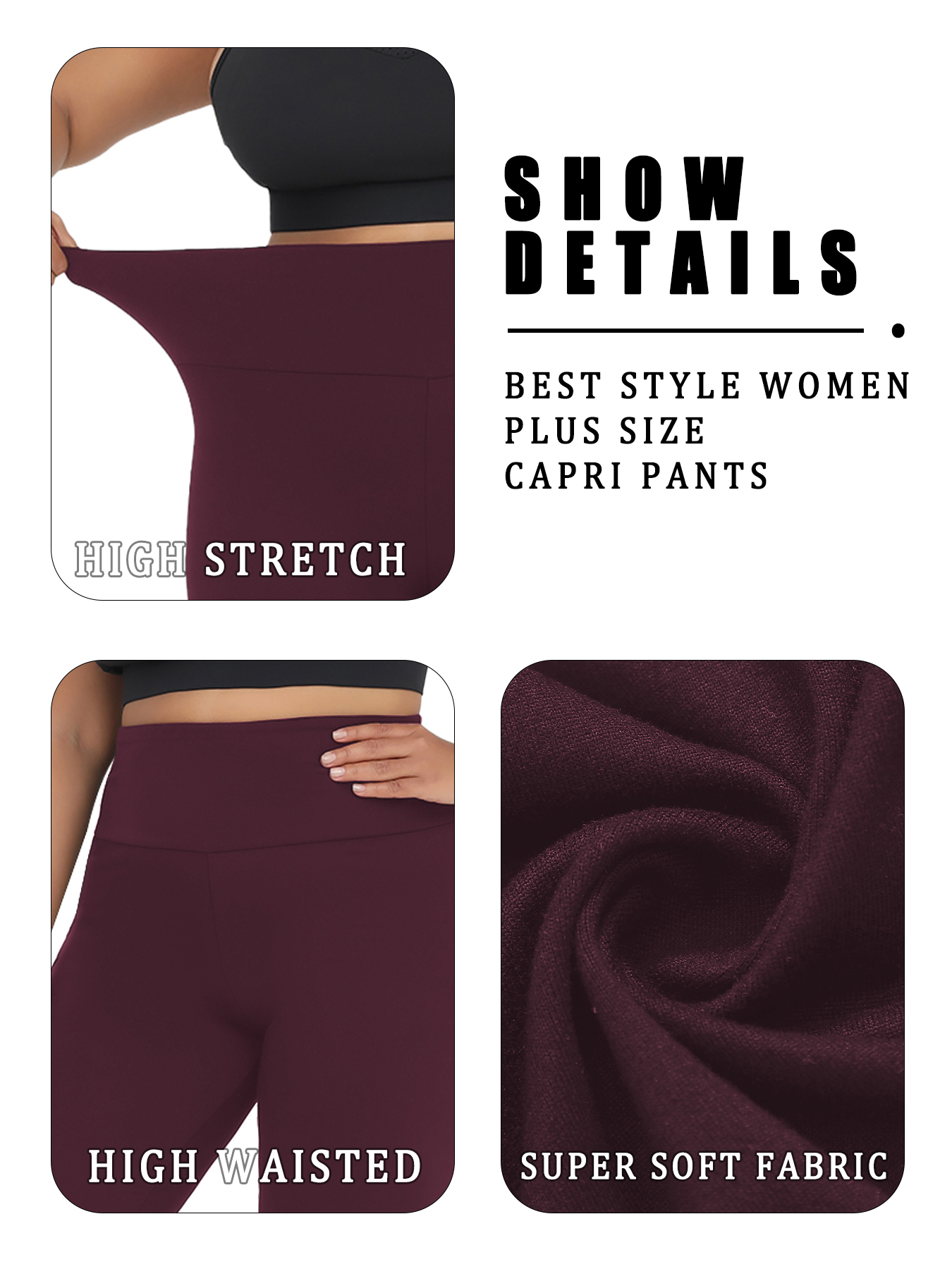 Plus Size Women's High Waisted - Yoga Fitness Leggings recensione e prezzo