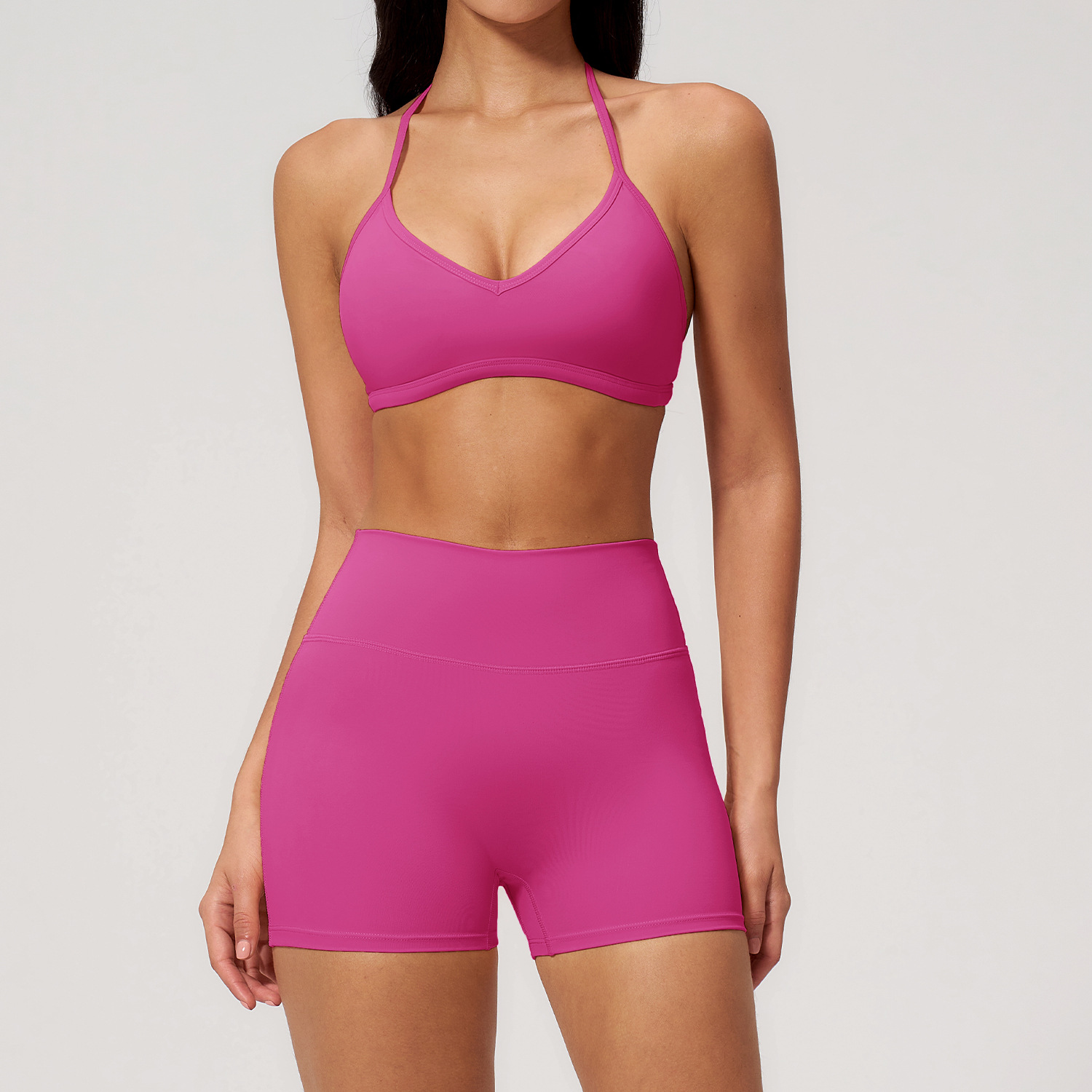 Women V Neck Bra with Pad  Bik - Yoga Fitness Outfit recensione e prezzo