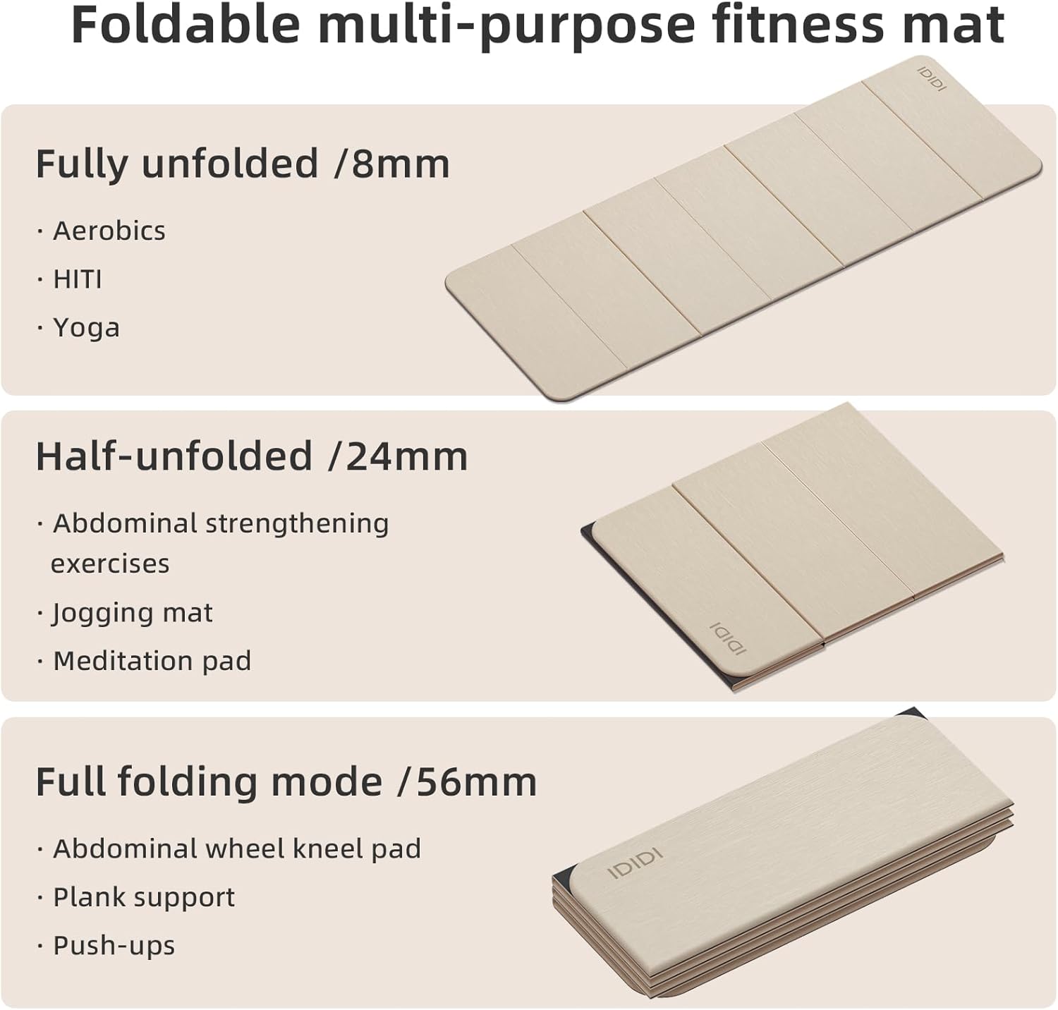 Foldable Yoga Mat Extra Thick  - Thick Yoga Mat recensione e prezzo