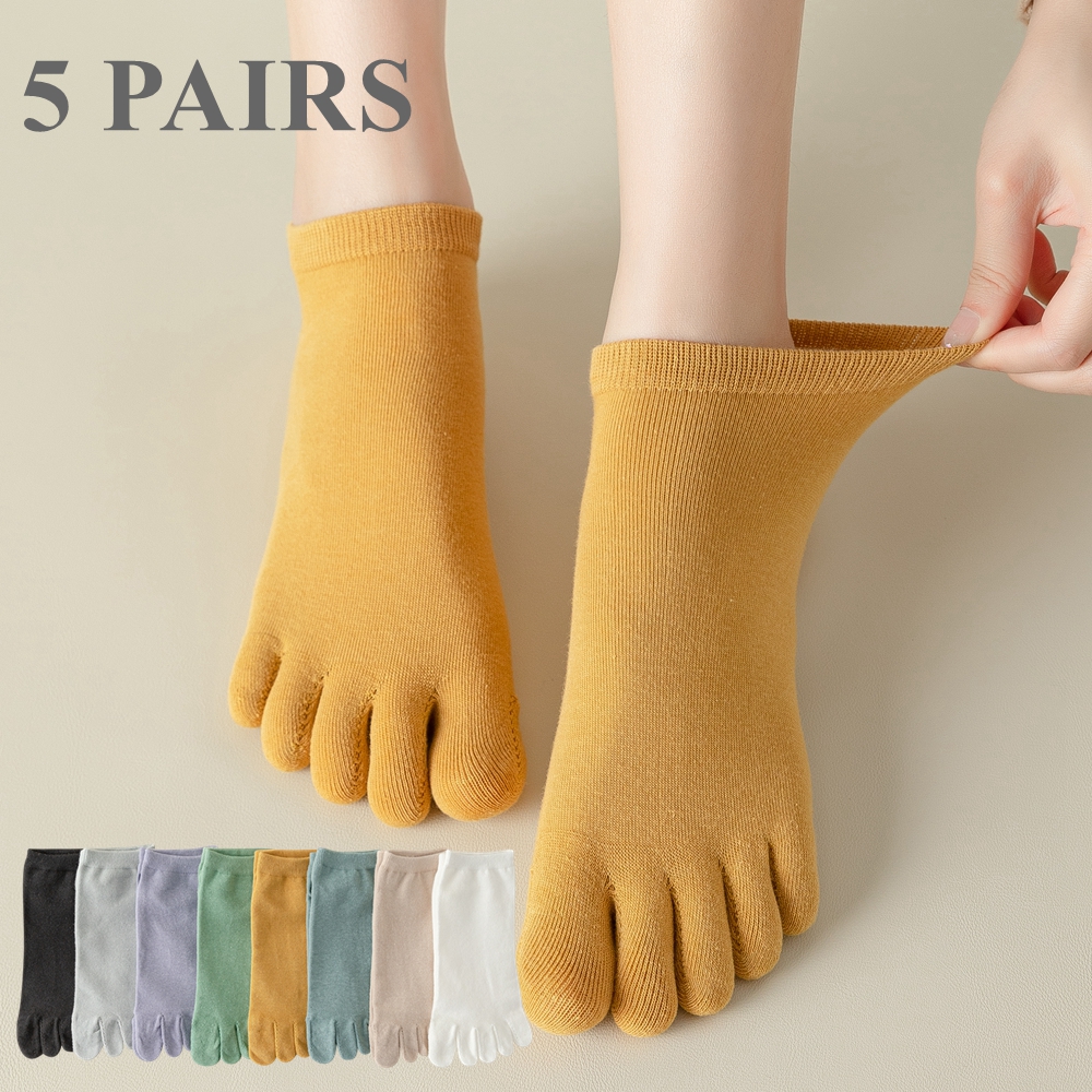 5 Pairs Women Toe Socks with S - Yoga Toe Separator recensione e prezzo