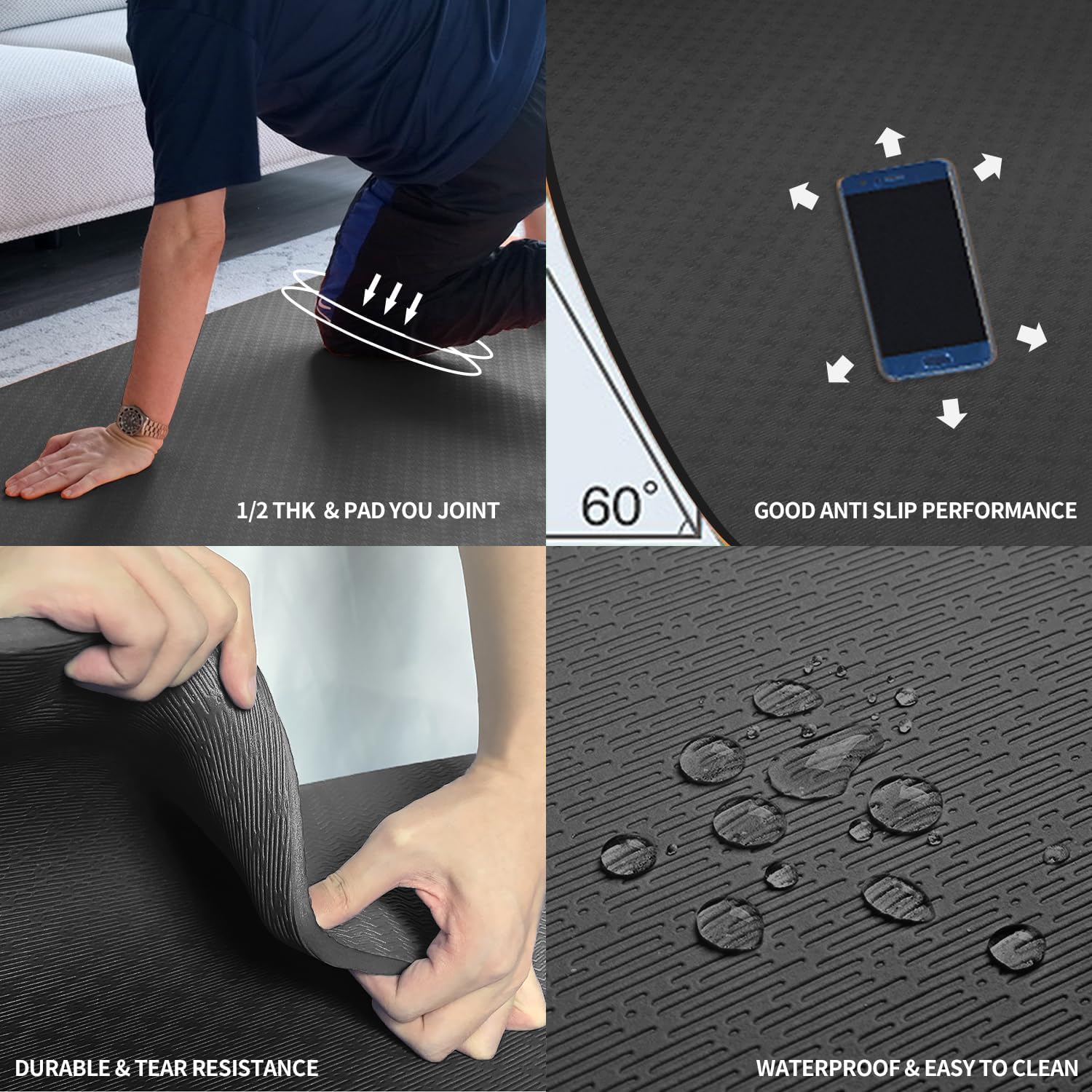 Extra Thick TPE Yoga Mat 6'x4' - Thick Yoga Mat recensione e prezzo