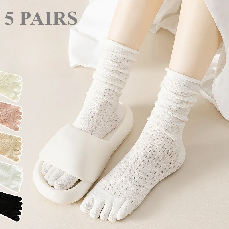 5 Pairs Loose Socks with Five  - Yoga Toe Separator recensione e prezzo
