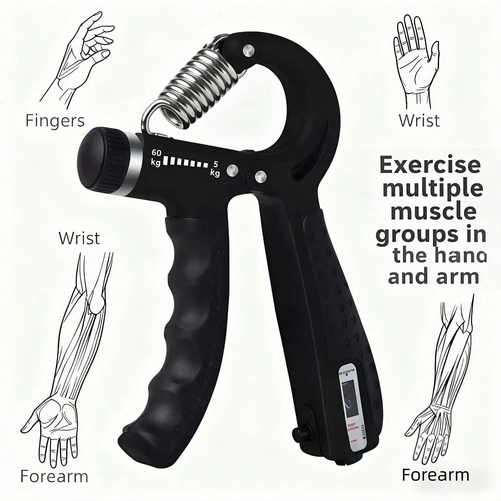 Adjustable Grip Strengthener W - Grip Strengthener Hand recensione e prezzo