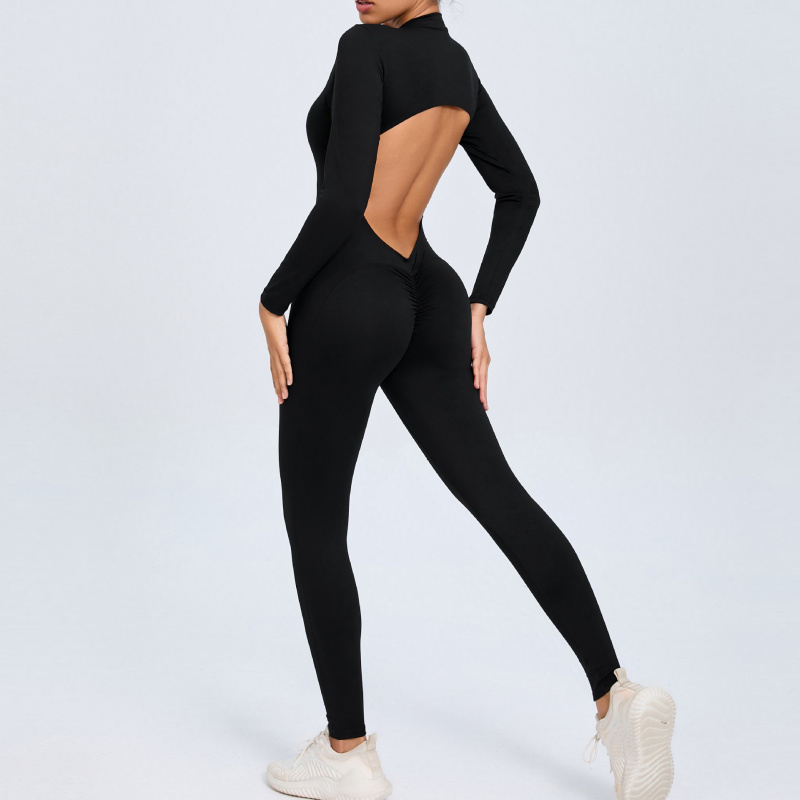 Zippered Long Sleeve Nude Feel - Yoga Fitness Outfit recensione e prezzo