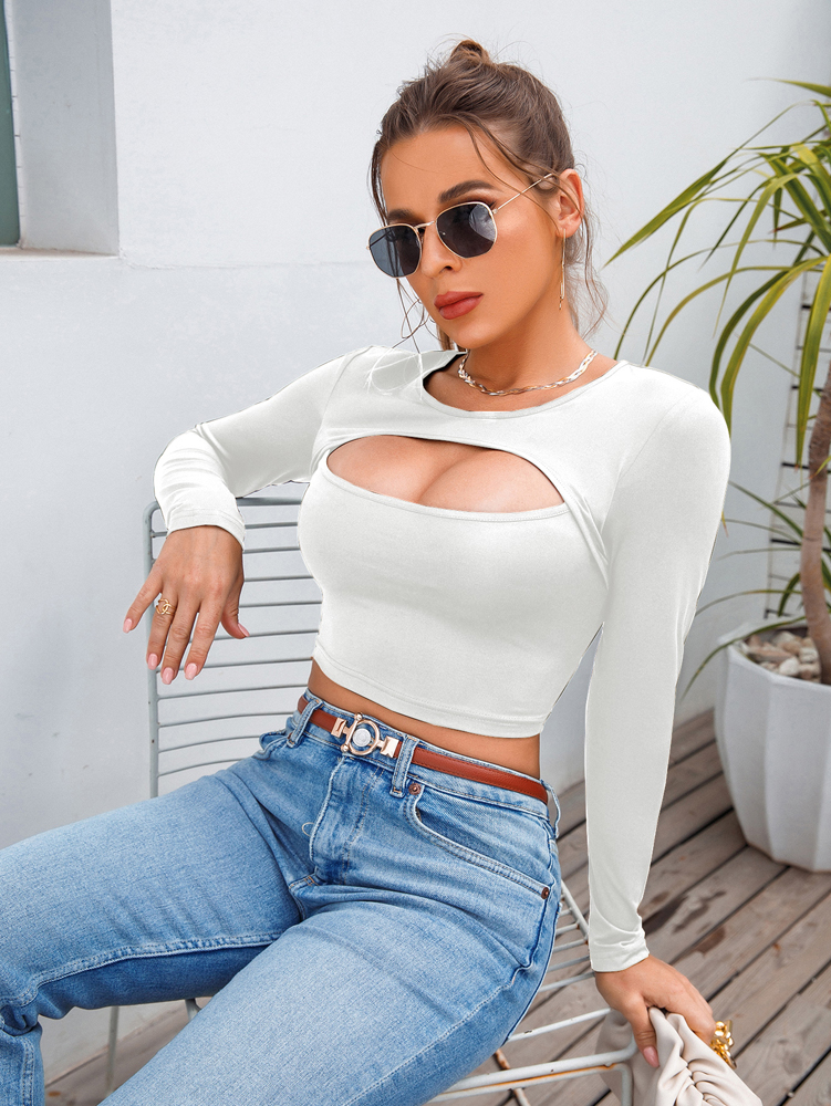 Women's Casual Round Neck Long - Yoga Fitness Fit Club recensione e prezzo