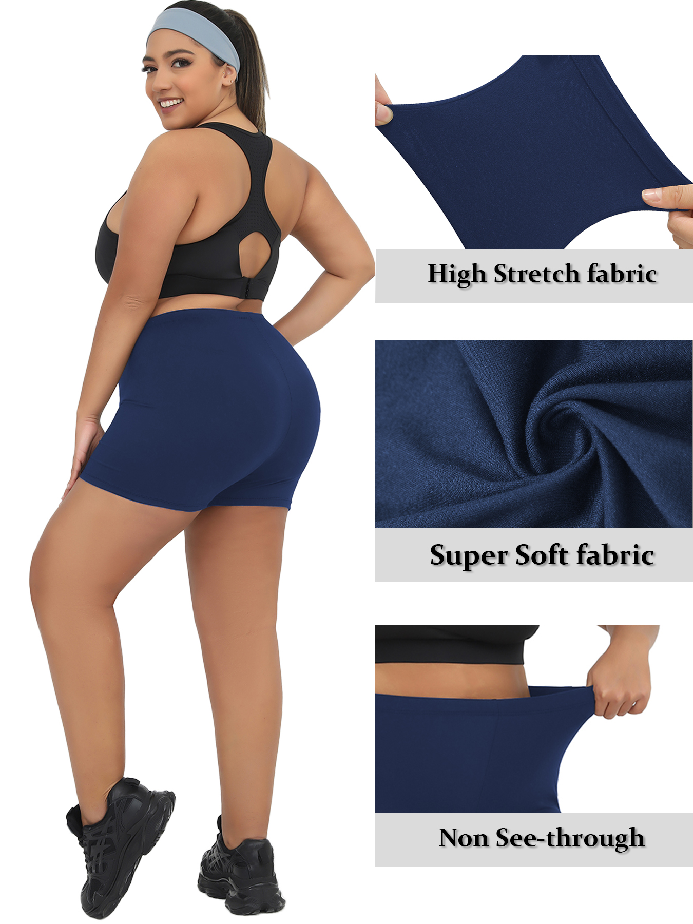 Plus Size Biker Shorts For Wom - Yoga Fitness Leggings recensione e prezzo