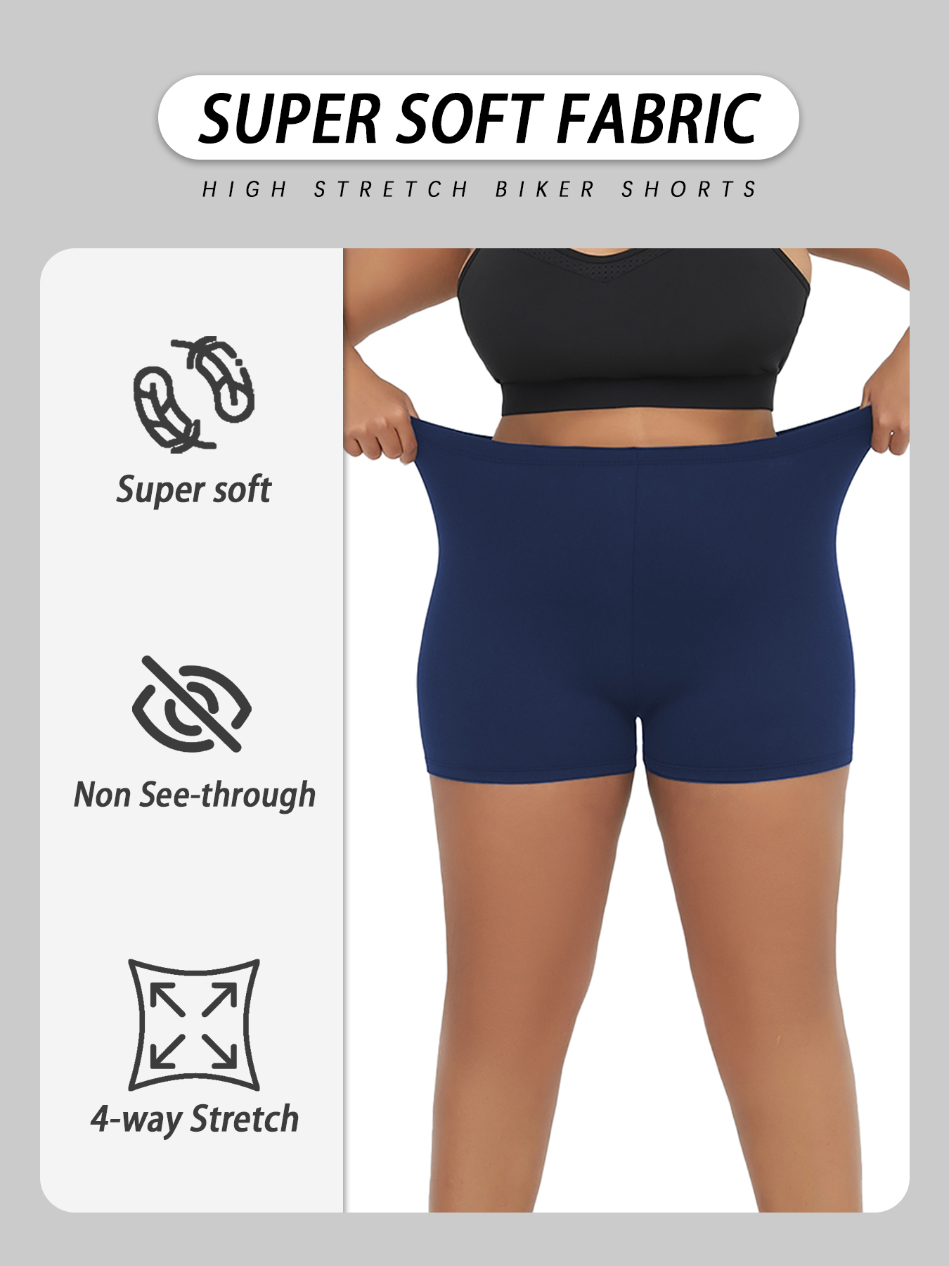 Plus Size Biker Shorts For Wom - Yoga Fitness Leggings recensione e prezzo