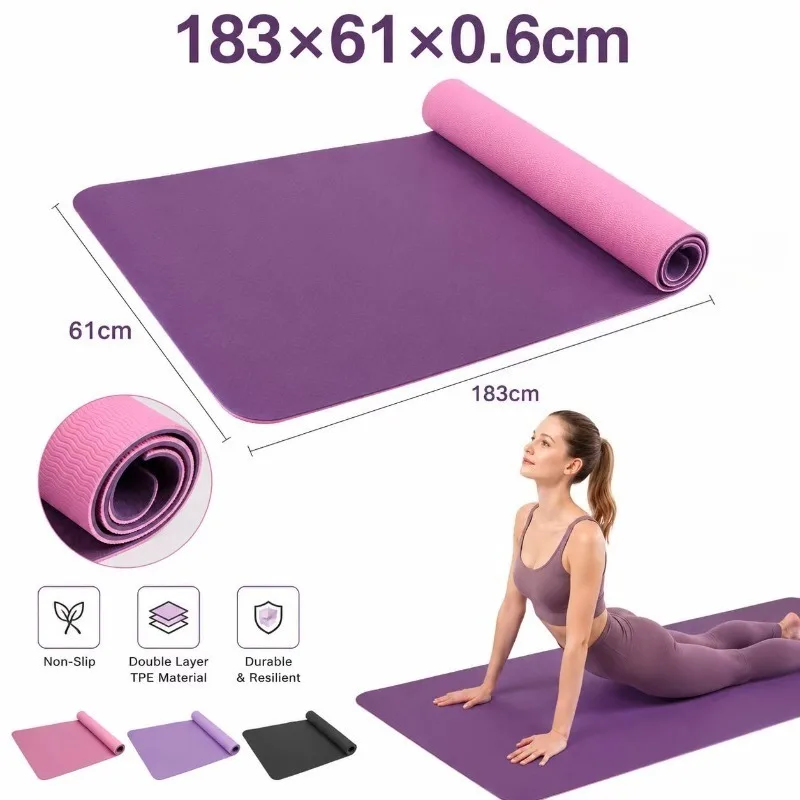 Yoga Mats Anti-slip Sport Fitn - Thick Yoga Mat recensione e prezzo